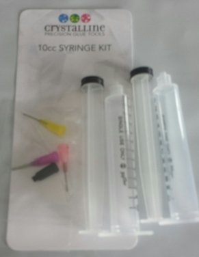 Glue syringe, glue application, rhinestone, applique, glue on